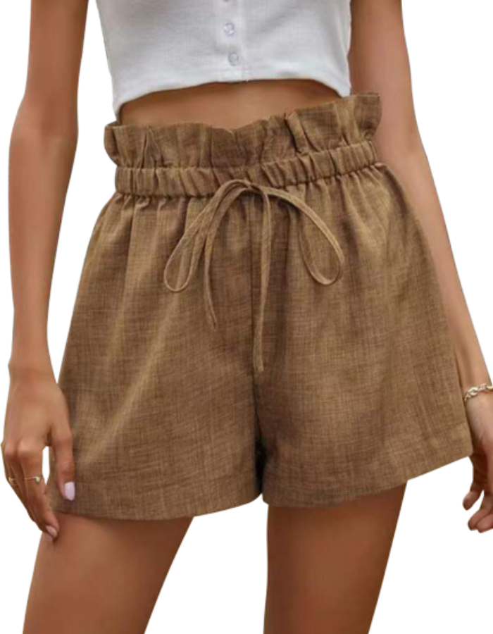 SHOPIQAT Ruffled Drawstring Pull-on Shorts - Premium from shopiqat - Just $5.900! Shop now at shopiqat